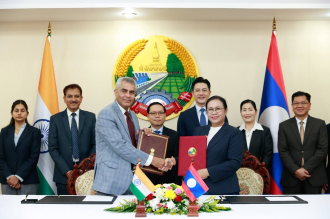 Laos, India Sign Agreement on 10 Community Development Projects Under Mekong-Ganga Cooperation